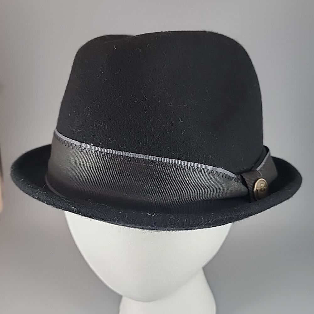 Goorin Bros Hat Men Large Black Fedora 100% Wool - Large